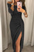 Variant image for Robe Longue Femme Épaules Dénudées en Tissu de Qualité pour Soirée Élégante-9