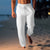 Variant image for Pantalon Homme Décontracté en Lin Respirant pour le Printemps-15