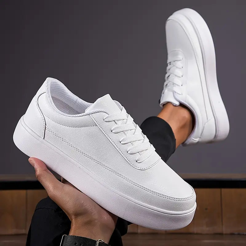 Chaussure Skate Homme Design Minimaliste Cuir Synthétique-1