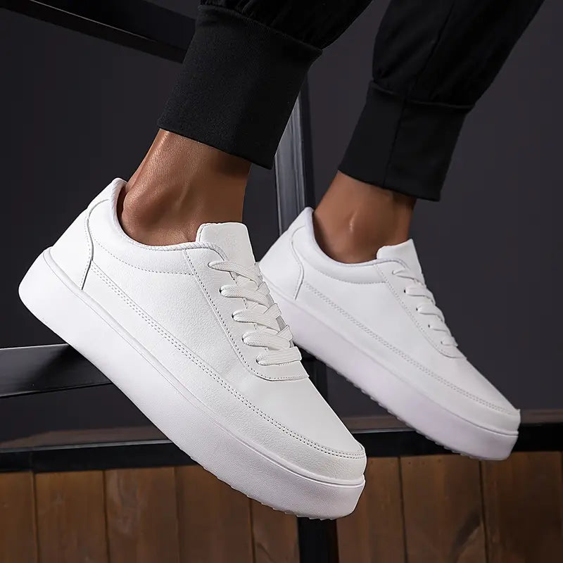Chaussure Skate Homme Design Minimaliste Cuir Synthétique-3