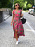 Variant image for Robe Longue Femme Imprimé Floral Coton Aéré-1