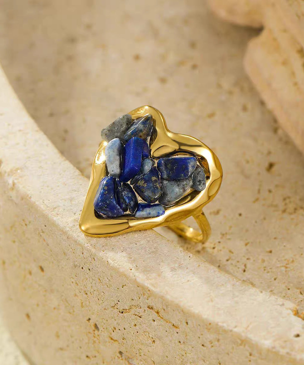Anneaux pour femme style cristal artisanal 1