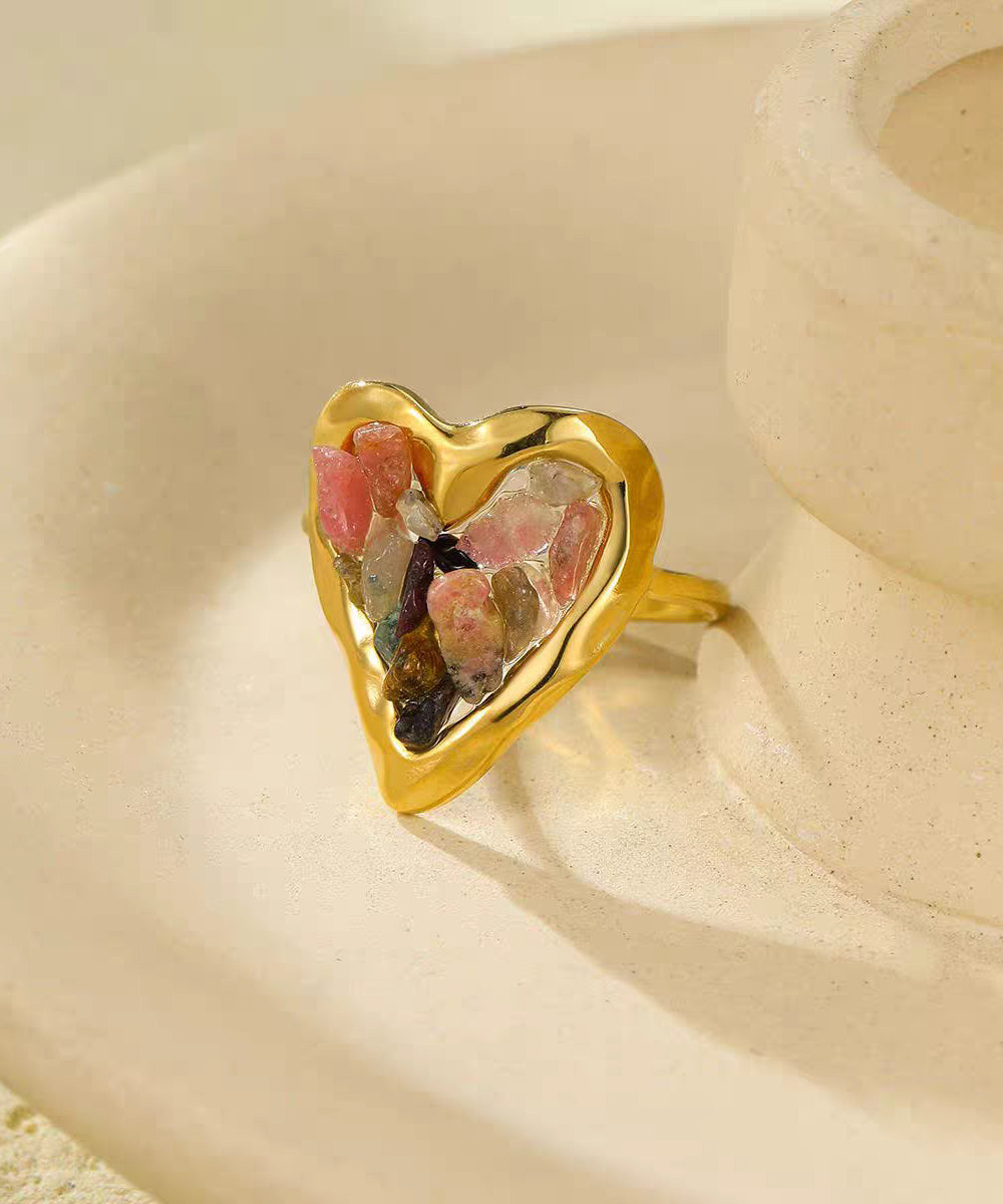 Anneaux pour femme style cristal artisanal 3