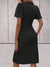 Robe moulante à manches fluides