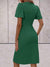 Robe moulante à manches fluides