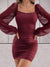 Variant image for Robe Femme Mini Élégante Manches Larges 100% Polyester-13