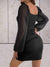 Robe Femme Mini Élégante Manches Larges 100% Polyester 6