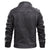 Veste Cuir Homme Moto Noir Élégante en Cuir de Haute Qualité-2