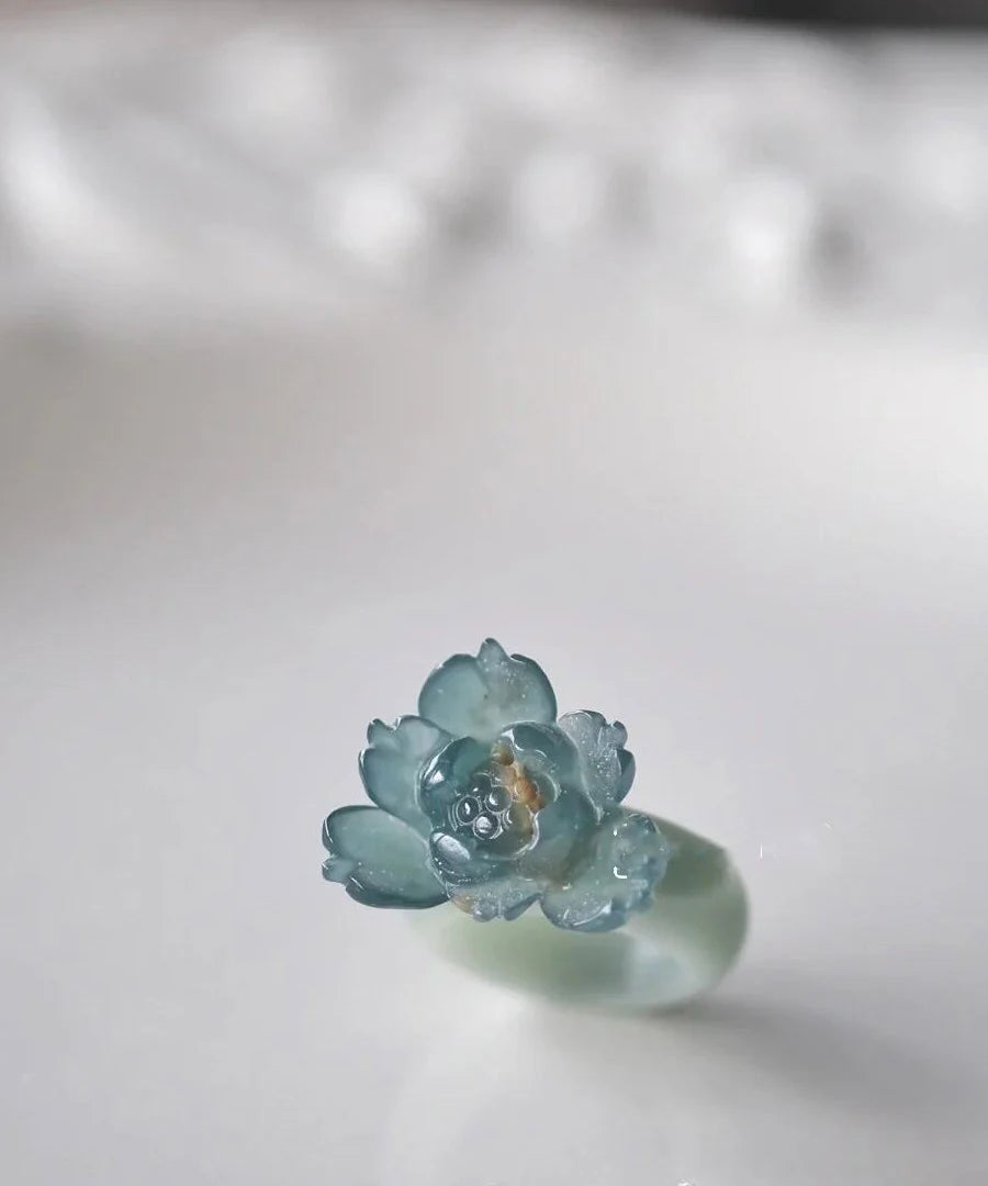 Bague Femme Motif Lotus Unique 3