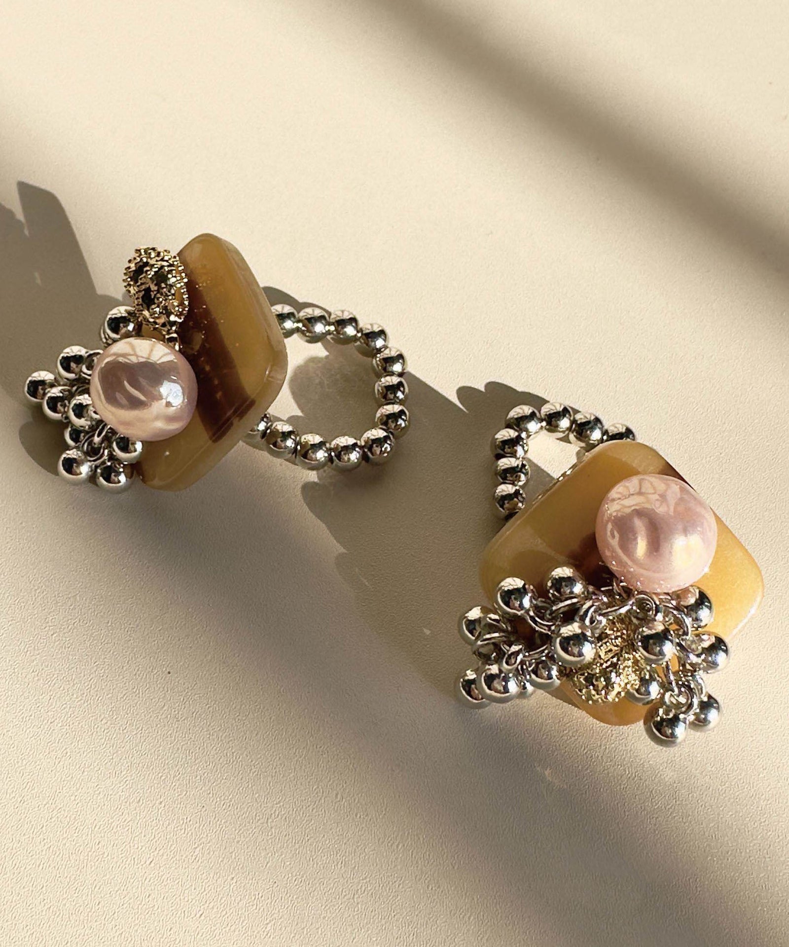Bague Femme Style Perle Irrégulière Design Français 4
