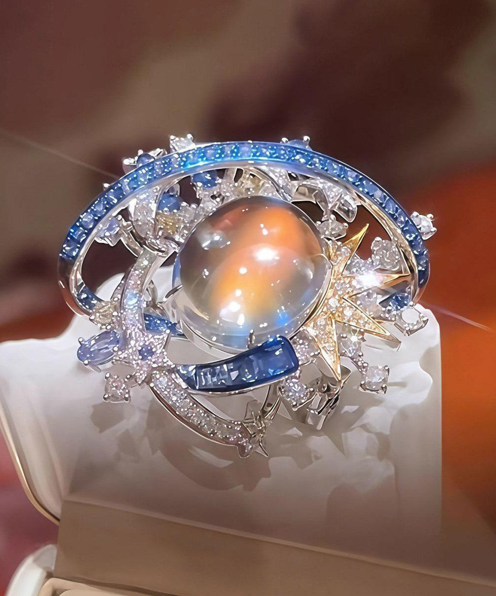 Bague Femme Style Planète Étoile Moderne 2