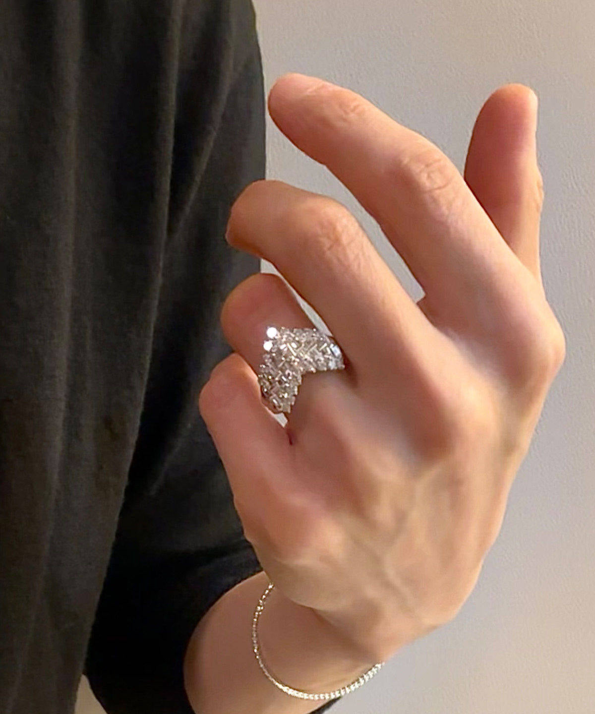 Bagues pour femmes avec zircon design amour 3