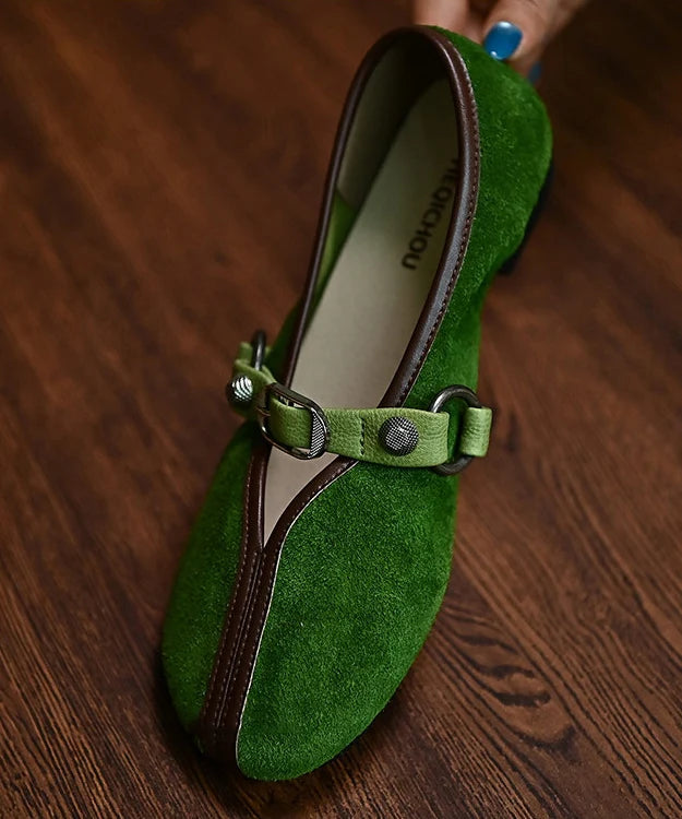 Ballerines Femme Fendues Confortables avec Bride à Boucle 2