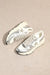 Baskets Casual pour Femme Style Athlétique Argent 1