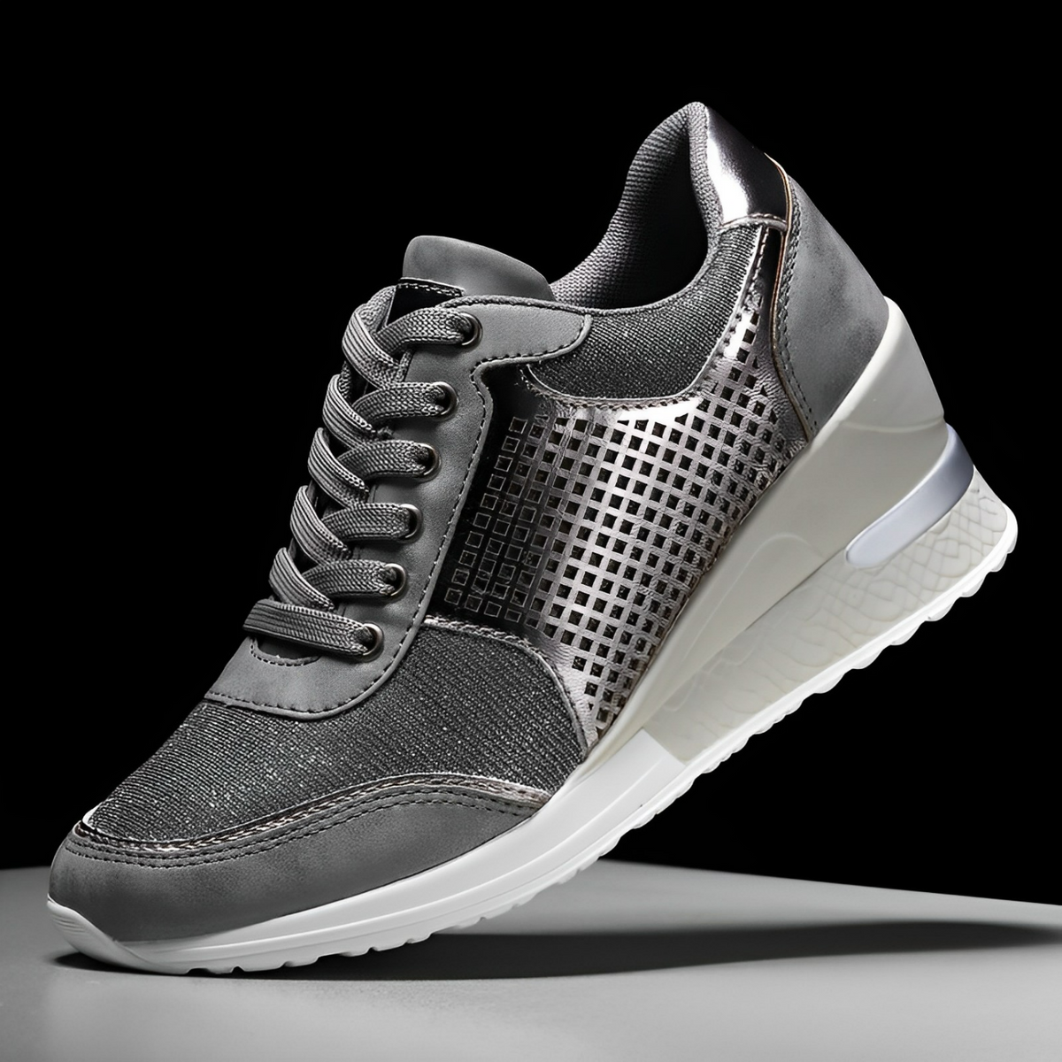 Baskets Compensées Fantaisie pour Femmes 7