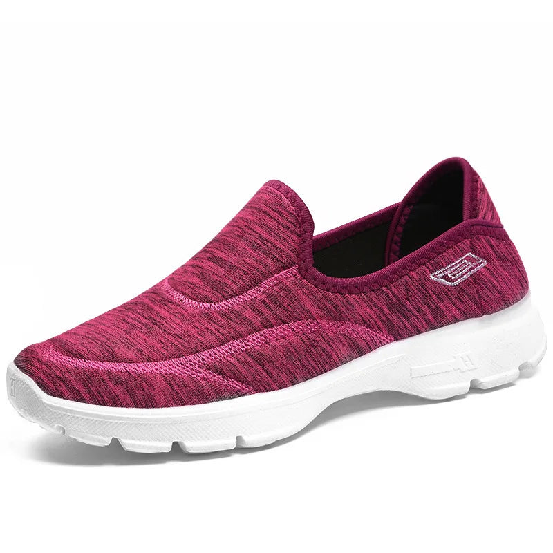 Baskets Femme Respirantes Confortables Tissu Caoutchouc 8