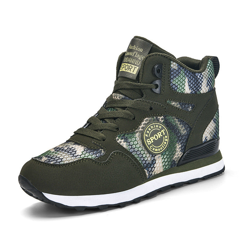 Baskets Femmes Hautes Camouflage Tendance 0