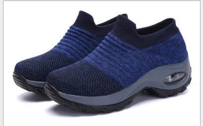 Baskets Femmes Orthopédiques À Plateforme Tissu Caoutchouc 6