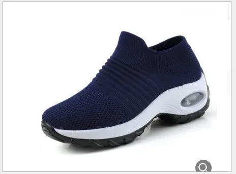 Baskets Femmes Orthopédiques À Plateforme Tissu Caoutchouc 7