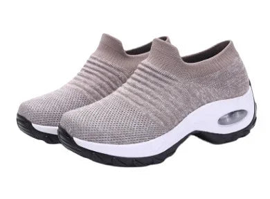 Baskets Femmes Orthopédiques À Plateforme Tissu Caoutchouc 9