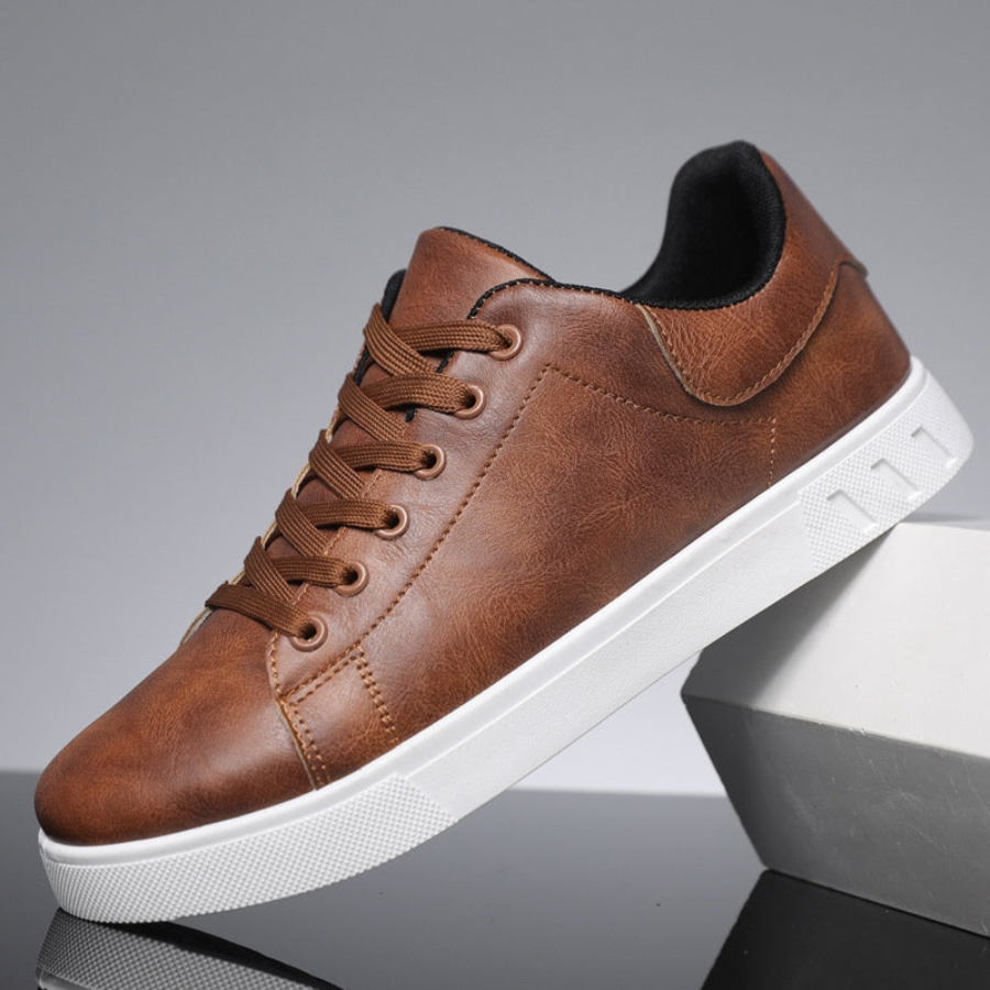 Baskets Homme Décontractées à Lacets Design Bas Semelle Contrastée 3