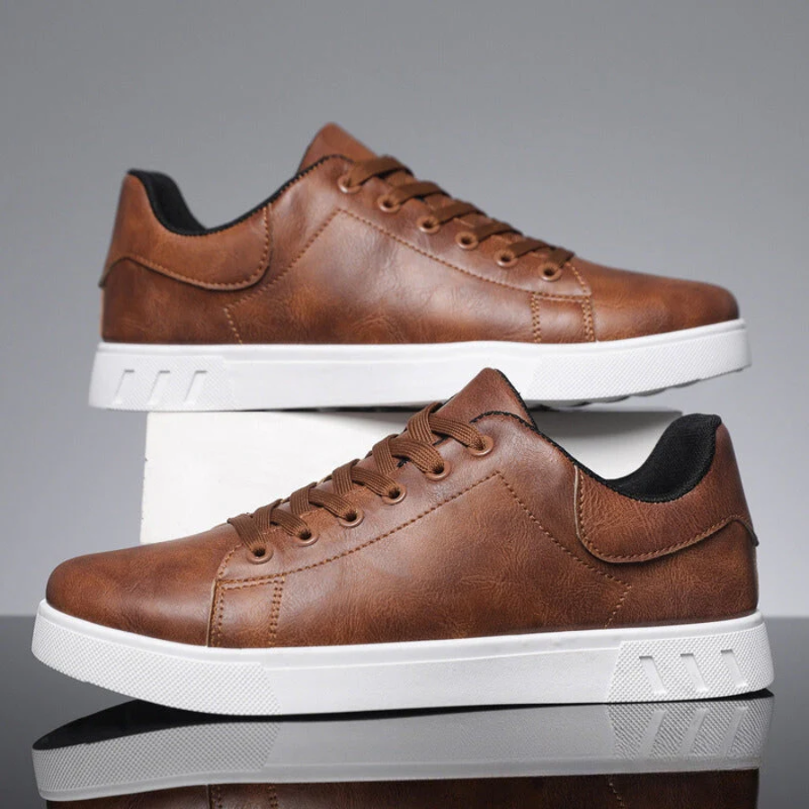 Baskets Homme Décontractées à Lacets Design Bas Semelle Contrastée 4