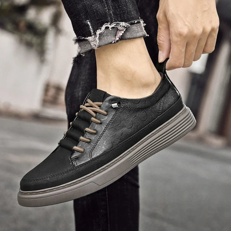 Baskets Hommes Basses à Plateforme Style Moderne 1