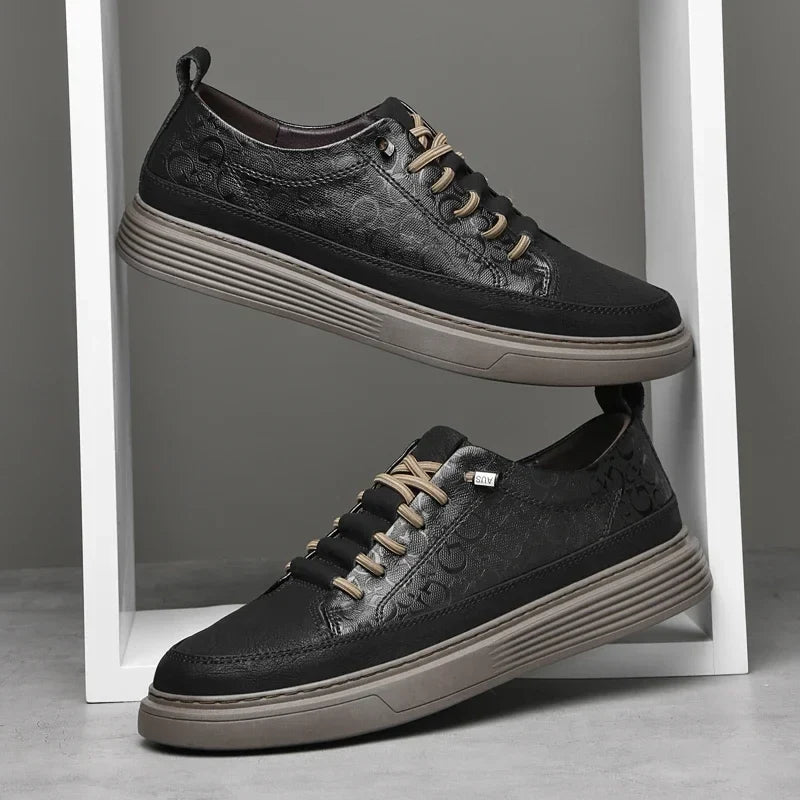 Baskets Hommes Basses à Plateforme Style Moderne 2