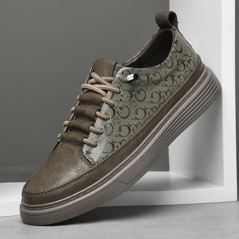 Baskets Hommes Basses à Plateforme Style Moderne 5