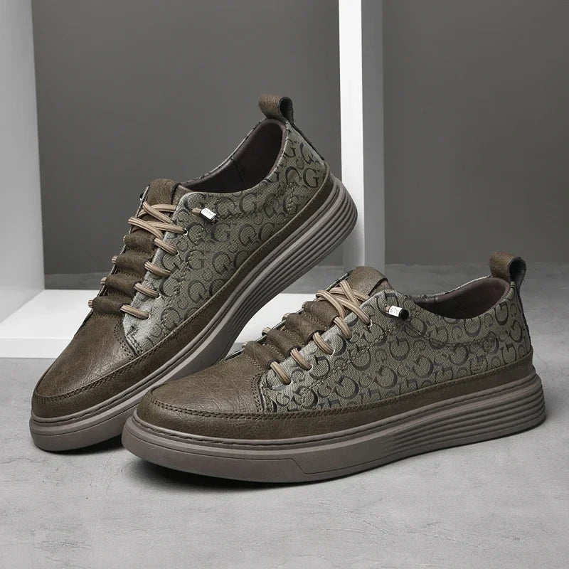 Baskets Hommes Basses à Plateforme Style Moderne 7