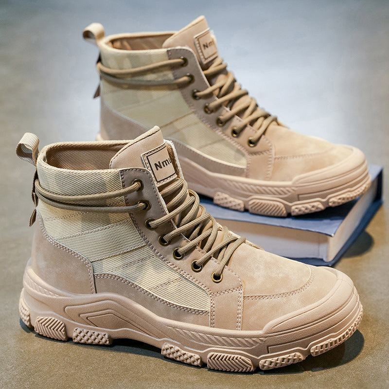 Baskets Montantes Homme Design Camouflage Sportif 3