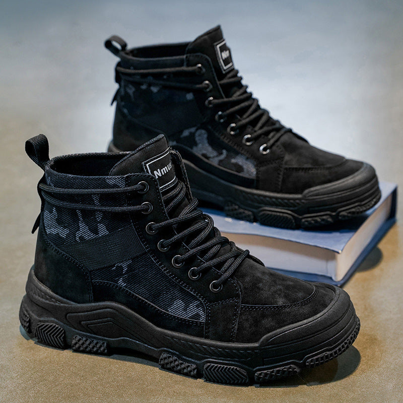 Baskets Montantes Homme Design Camouflage Sportif 4