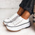 Baskets Pour Femmes À Plateforme Confortables Tissu Caoutchouc 4