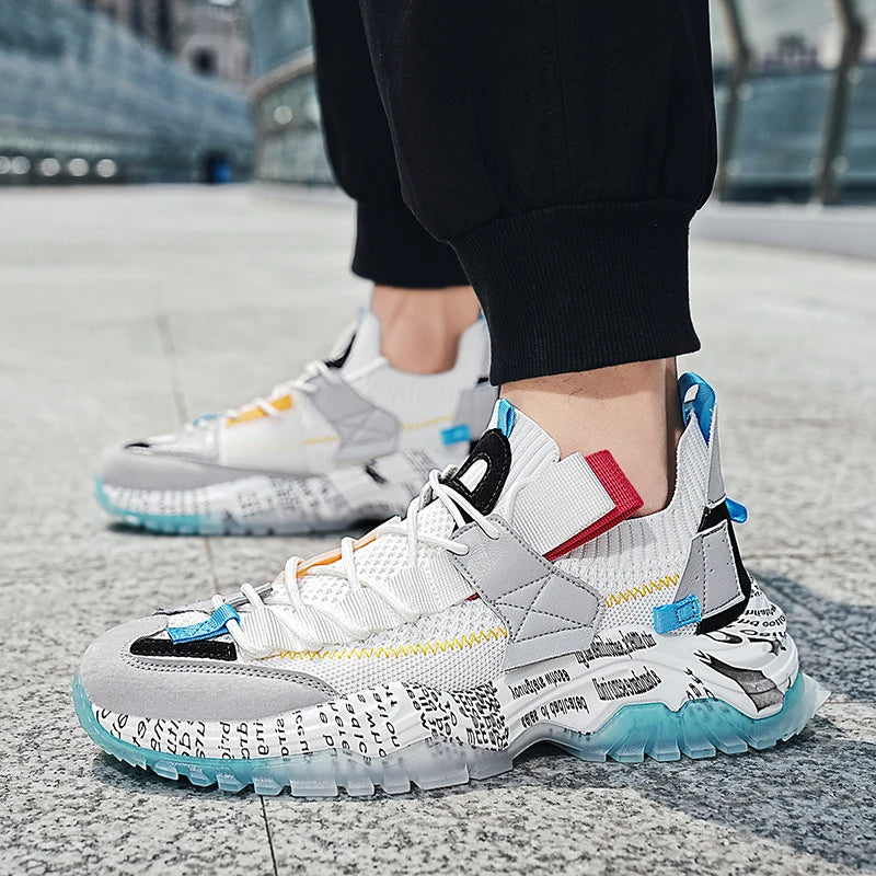 Baskets Pour Hommes Color Block Urbaines Modernes 1