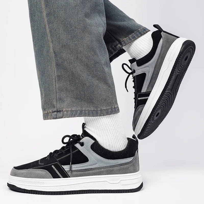 Baskets Pour Hommes Patchwork Vintage Confortables 4