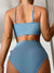 Bikini Femme Taille Haute Design Moderne Tissu Résistant 4