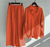 Variant image for Ensemble Femme Lin Élégant Deux Pièces Pantalon Ajusté-15