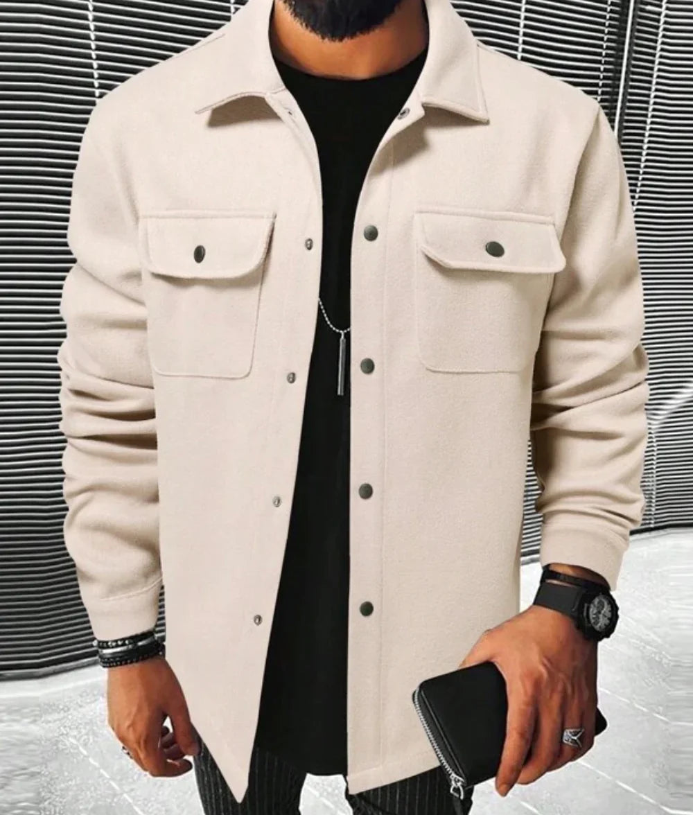Variant image for Chemise Homme Confortable Chaude en Tissu de Qualité Ajustée-29
