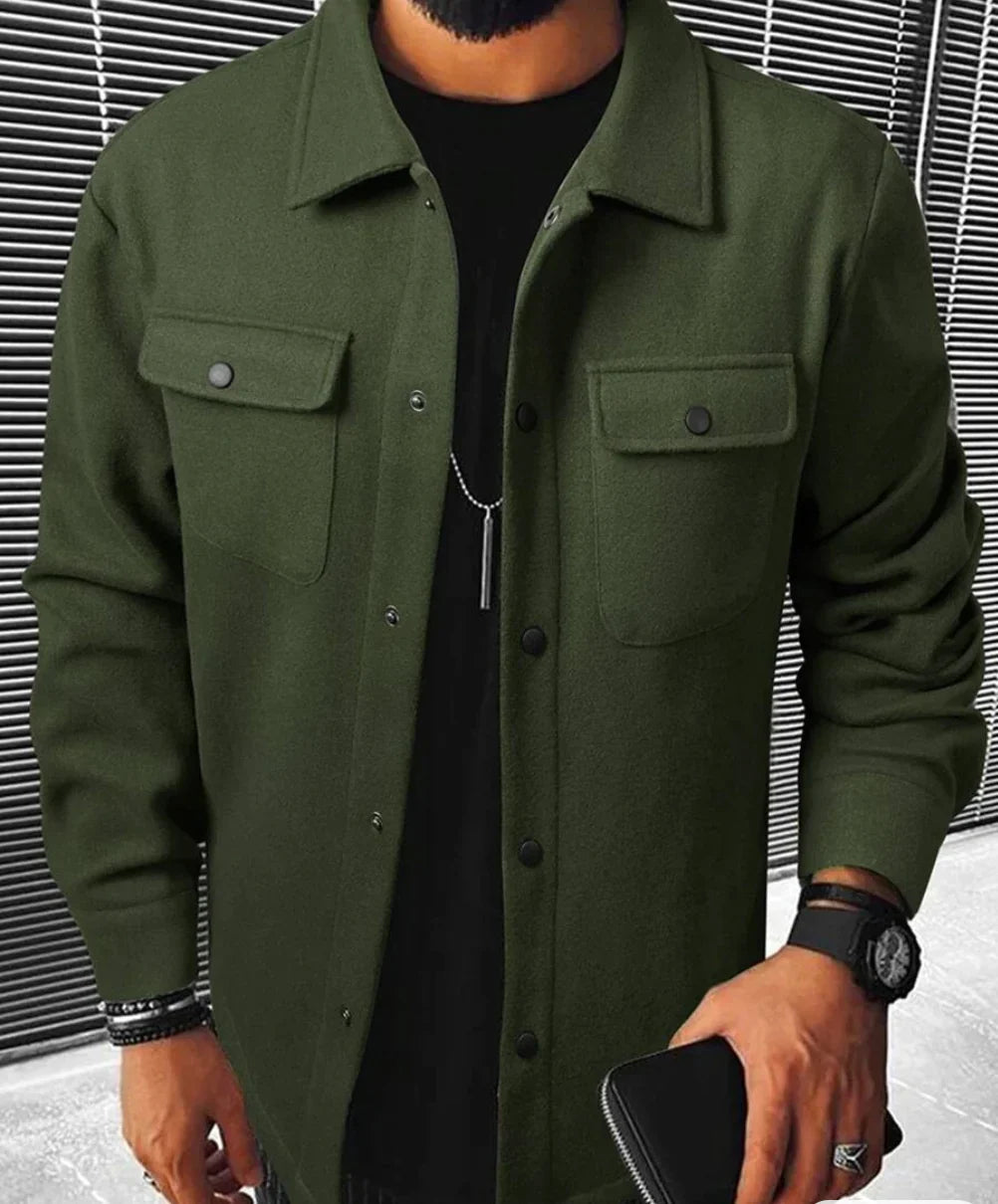 Variant image for Chemise Homme Confortable Chaude en Tissu de Qualité Ajustée-57