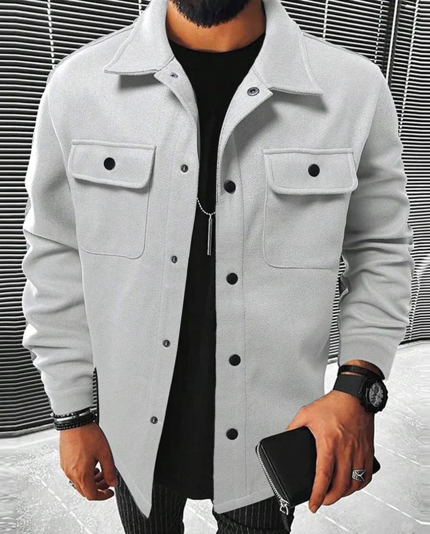 Variant image for Chemise Homme Confortable Chaude en Tissu de Qualité Ajustée-22