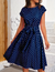 Variant image for Robe Femme Vintage Chic à Pois 100% Polyester-25