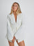 Variant image for Blazer Femme Noir Ceinturé Élégant Tissu Moderne-10