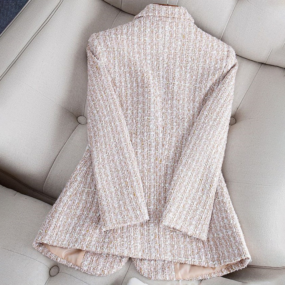 Blazer Femme Chic Ajusté avec Revers Cranté 5