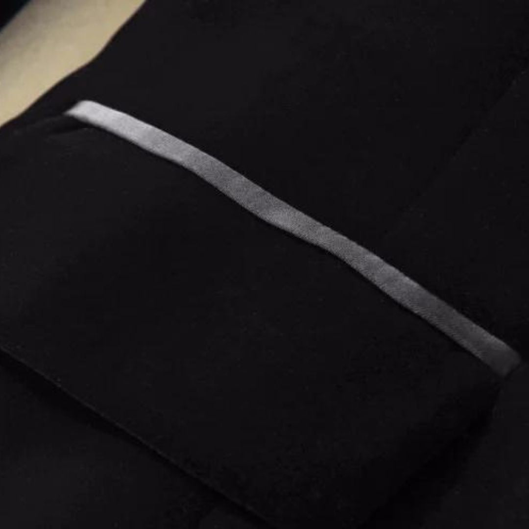 Blazer Femme Chic Classique avec Revers Satin et Manches Longues 5