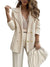 Blazer Femme Classique avec Revers et Poches pour Automne/Hiver 0
