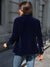 Blazer Femme Élégant Retro à Bouton Unique en Velours 7