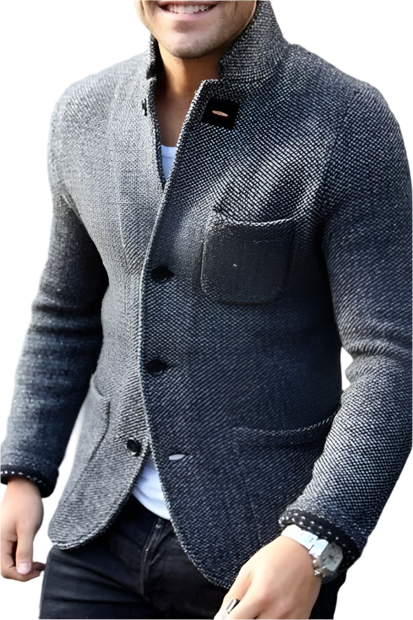 Blazer pour Hommes à Boutons en Duvet Moderne 0