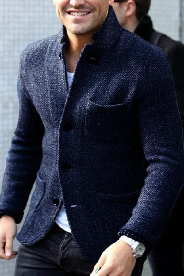 Blazer pour Hommes à Boutons en Duvet Moderne 3