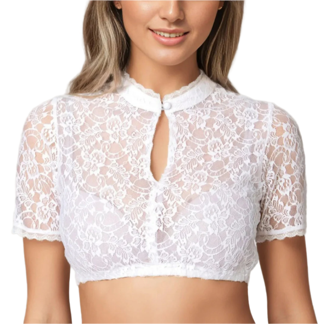 Blouse Femme Blanche Manches Longues Tissu Léger 0