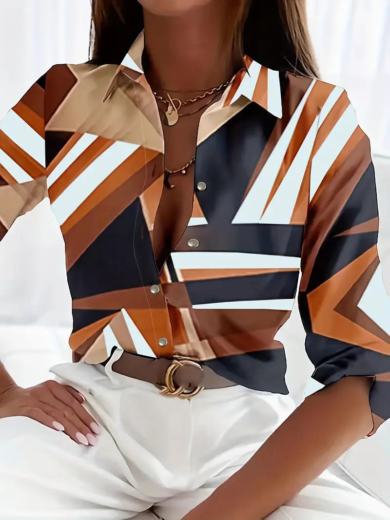 Blouse Femme Décontractée en Tissu Respirant avec Design Unique 8